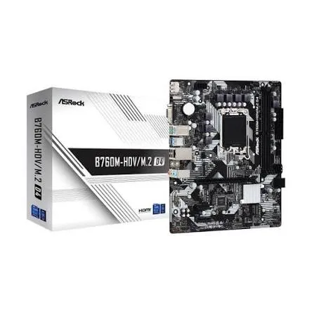 M.B Asrock B760m-hdv-m.2 DDR4  مذر بورد