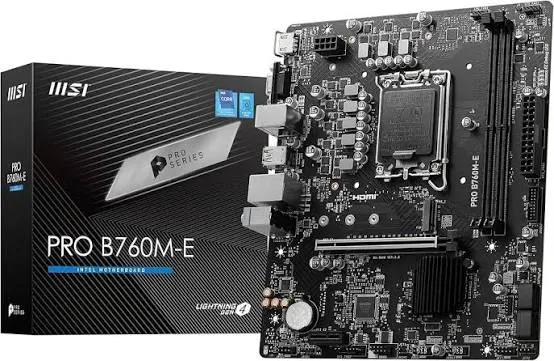 M.B MSI PRO B760M-E DDR5  مذر بورد