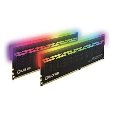 Black Wolf: RGB DDR4 RAM (2x8GB-3200 MHz)  رام دسكتوب