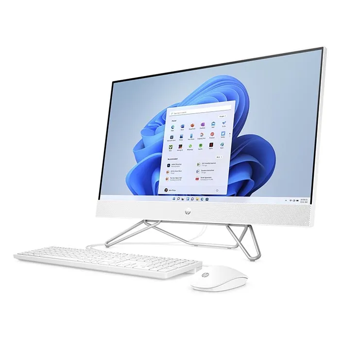 جديد HP ALL IN ONE 240 G9 /884A9EA CI7 -1255U RAM16 HARD 512 SSD - 24 INCH FOLL HD -IPS  WHITE
