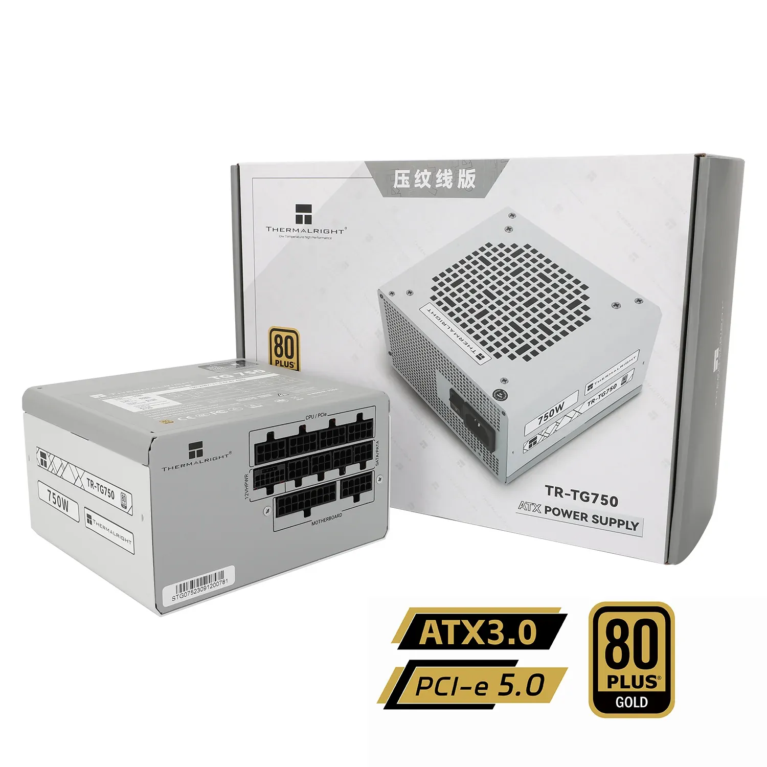 مزود طاقة: 750W, 80 Plus Gold, ATX 3.0, PCIe 5.0, White