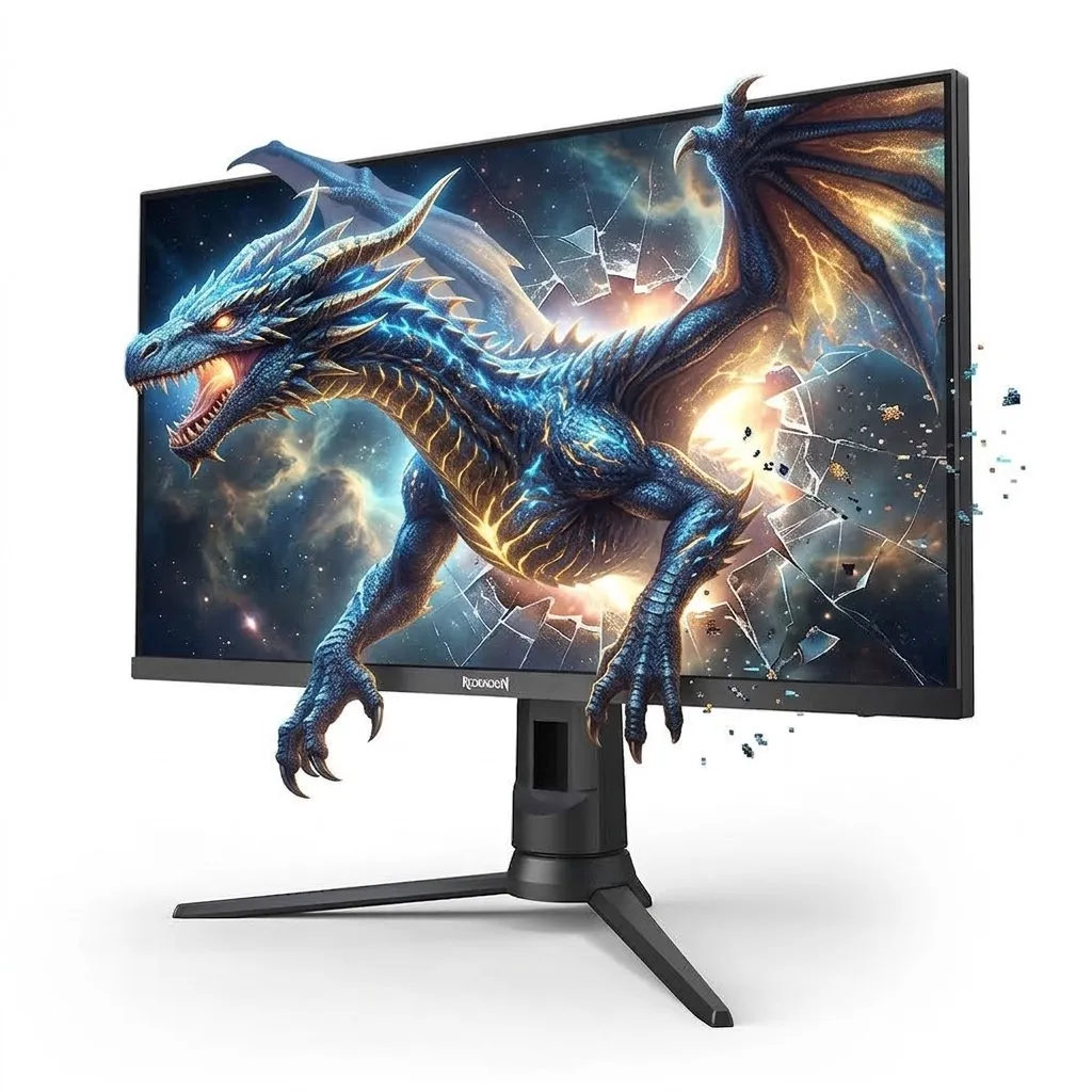شاشة Redragon OPAL-L-III GM27X5QIPS Gaming Monitor, 27" QHD IPS Display, 2K Resolution, 200Hz Refresh Rate, 1ms Response Time, AMD FreeSync Technology, 16.7m Color Display, Black | GM27X5QIPS-L